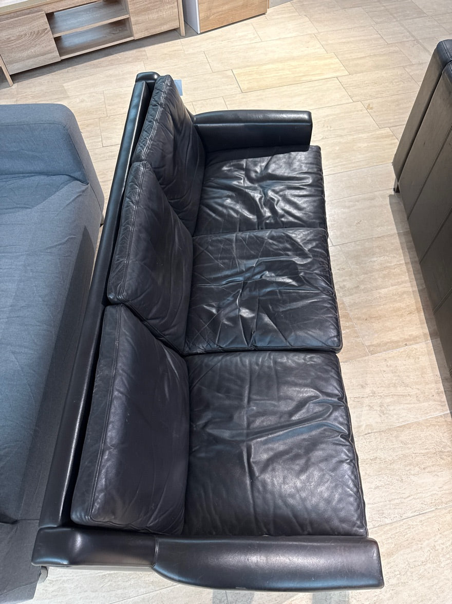 Sofa sort m. Træben
